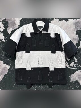 Who Decides War Blocked Window Polo Shirt